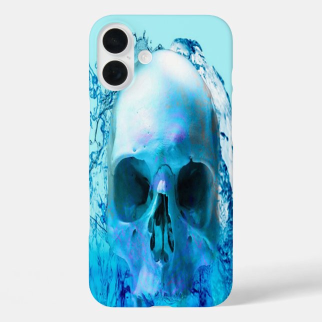 Skull in Water Case-Mate iPhone Case (Back)