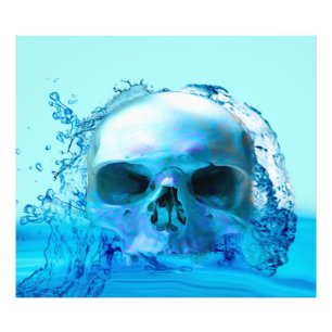 Skull in Water Photo Print