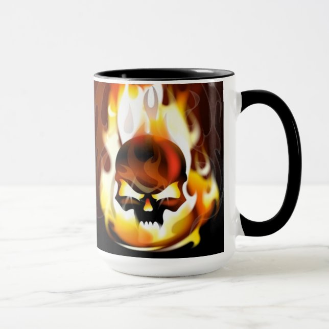 Skull Inferno Mug (Right)