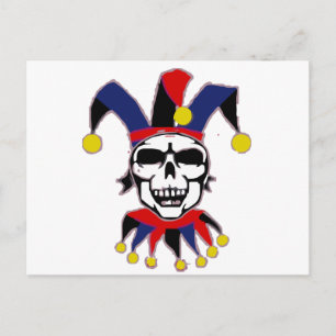 Skull Joker Postcard