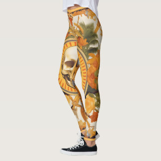Skull Jungle | Colourful Pattern Leggings