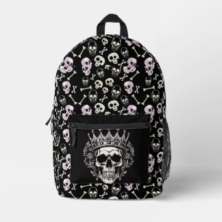 Skull King Printed Backpack