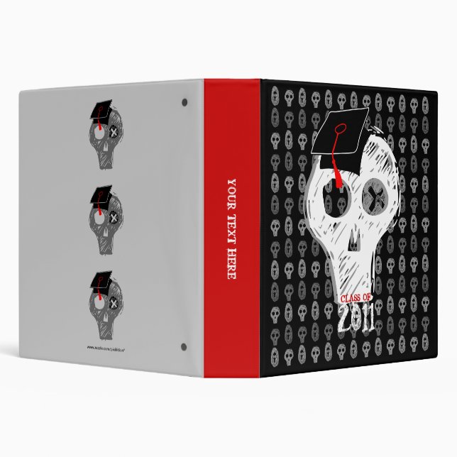 Skull Kiss Hug Graduation Class of 2011 Binder 7 (Background)