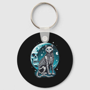 Skull - Kitty Skeleton Halloween Costume Idea Keychain