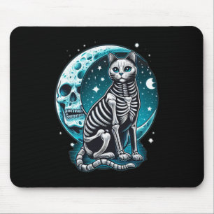 Skull - Kitty Skeleton Halloween Costume Idea Mouse Pad