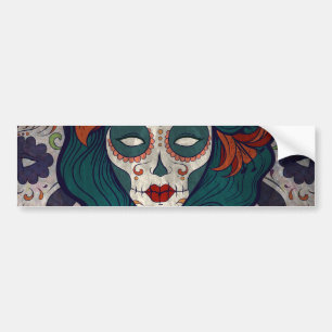 Skull Ladies Bumper Sticker