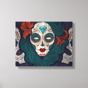 Skull Ladies Canvas Print