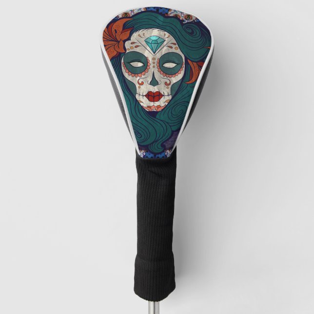 Skull Ladies Golf Head Cover (Front)