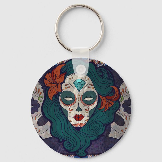 Skull Ladies Keychain (Front)
