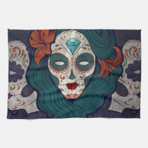 Skull Ladies Kitchen Towel