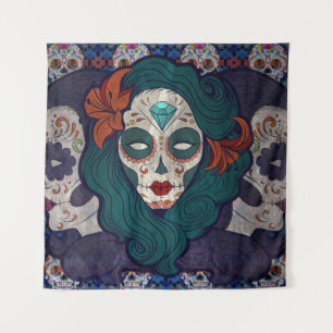 Skull Ladies Tapestry