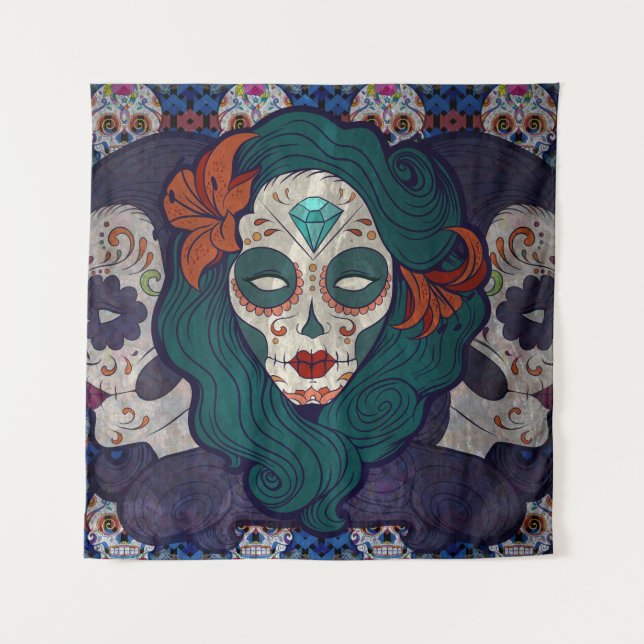 Skull Ladies Tapestry (Front)