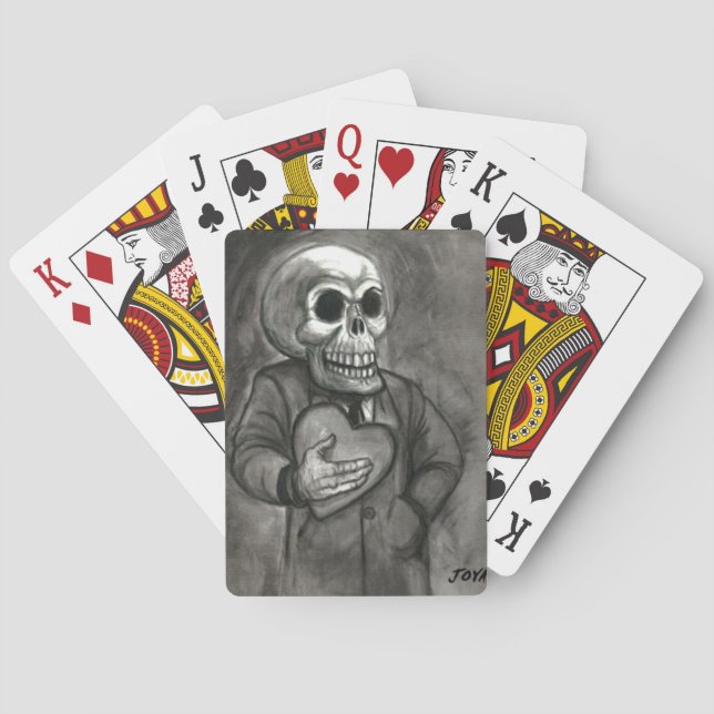 SKULL LOVE ART JACK JOYA PLAYING CARDS (Back)
