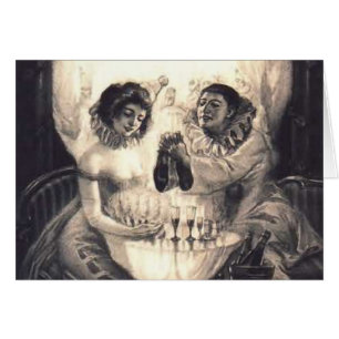 Skull Love Retro Optical Illusion
