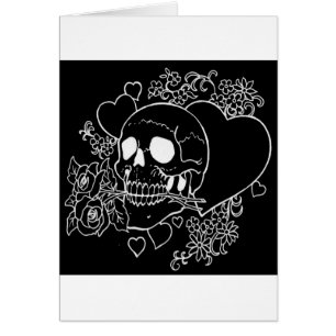 Skull Love - Skulls, Roses and Hearts by Al Rio