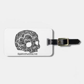 Skull luggage tag