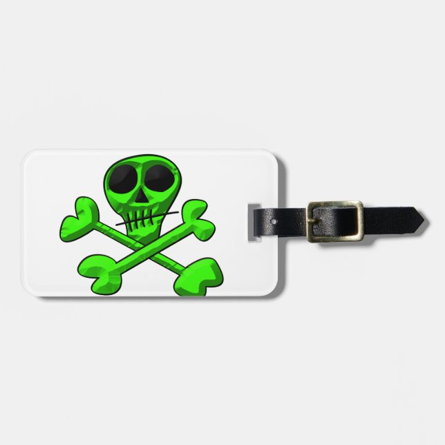 Skull Luggage Tag (Front Horizontal)