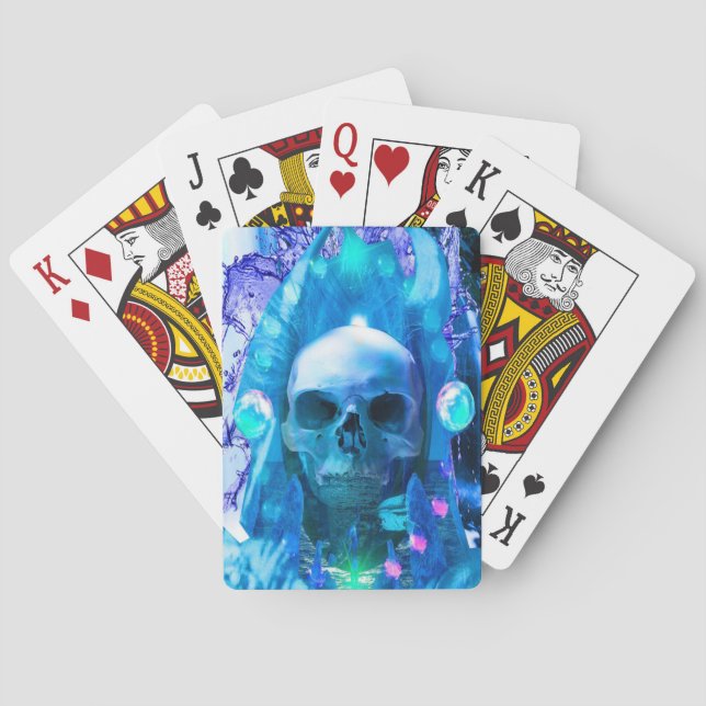 Skull  Magician Playing Cards (Back)