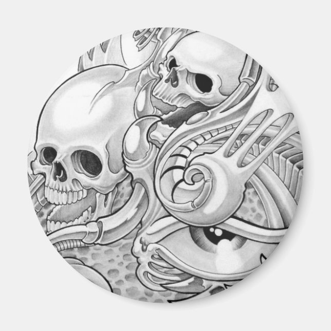 skull magnet (Front)