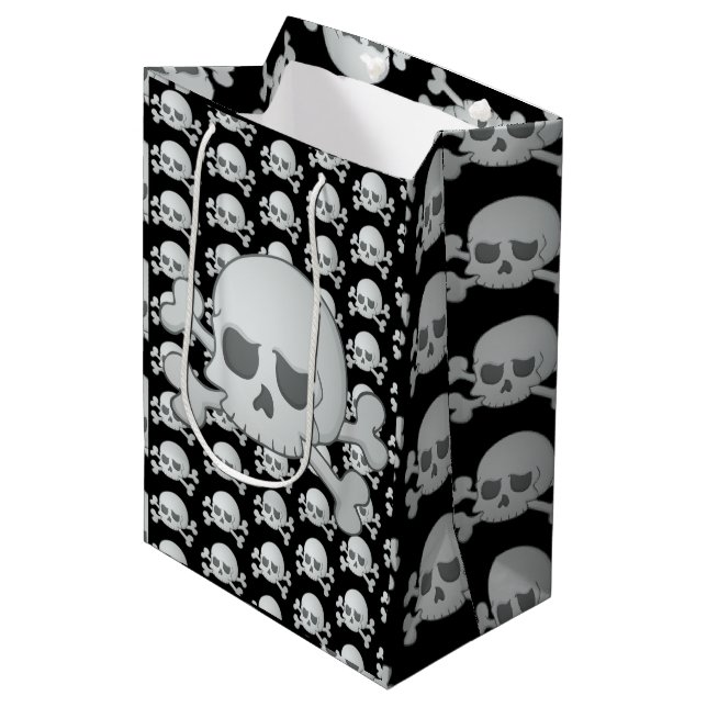 Skull Medium Gift Bag (Front Angled)