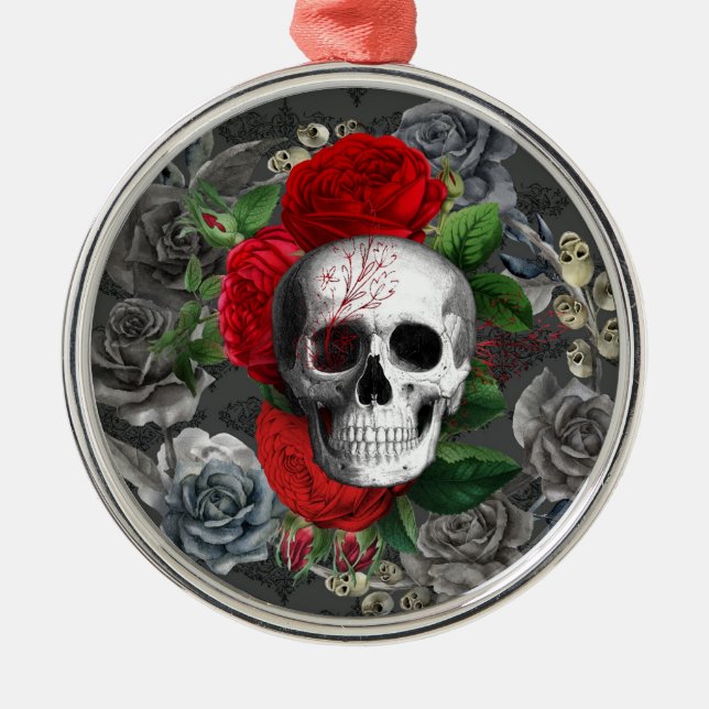 Skull Metal Ornament (Front)