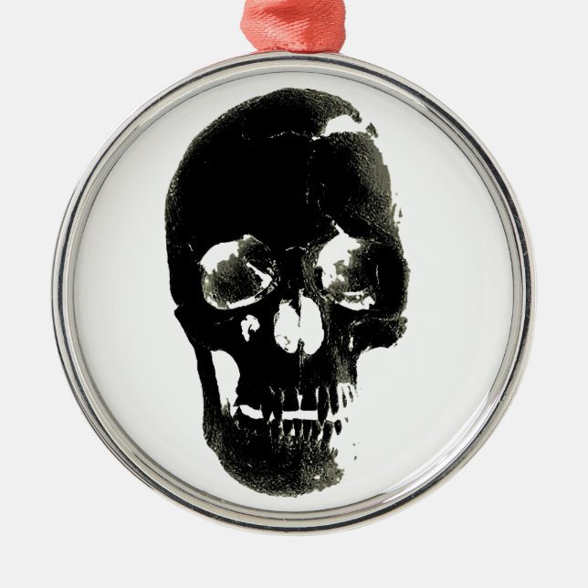 Skull Metal Ornament (Front)