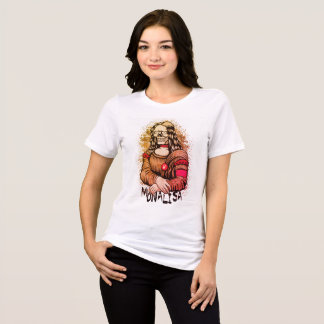 skull monalisa Tri-Blend shirt