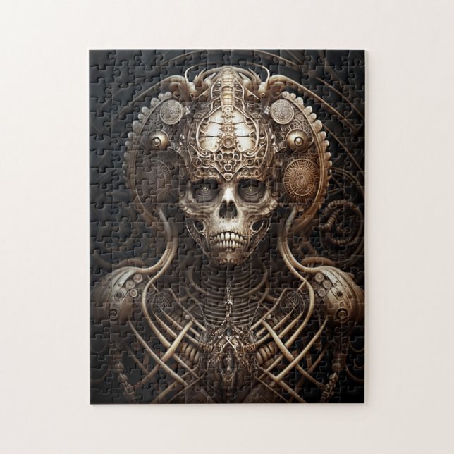 Skull Monster Skeleton Horror Jigsaw Puzzle (Vertical)