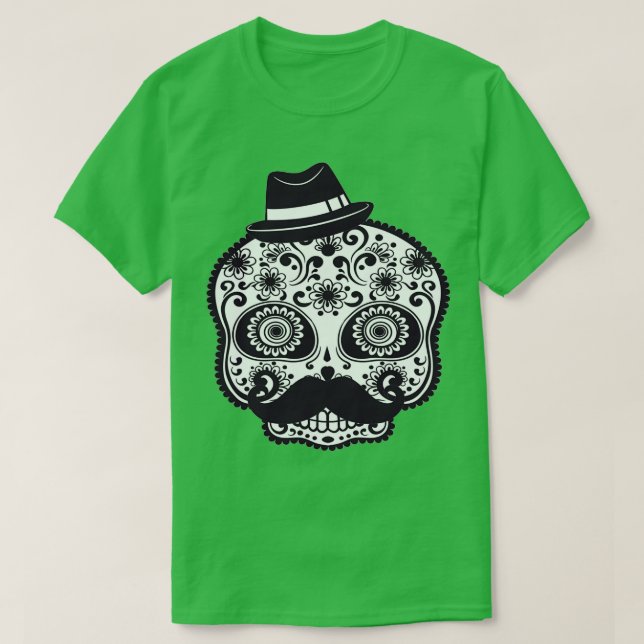 Skull Moustache T-Shirt (Design Front)