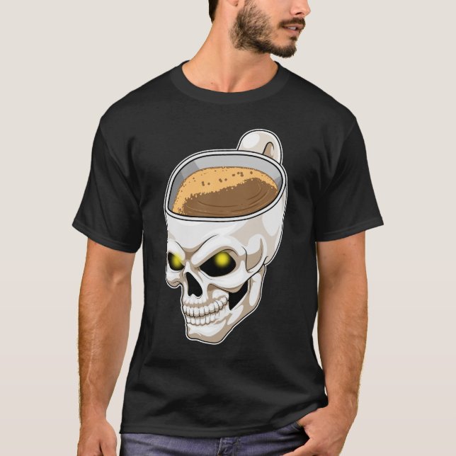 Skull Mug Coffee T-Shirt (Front)