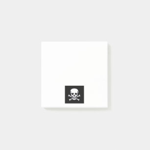 Skull n Bones Black 3x3 Post-it Note pads