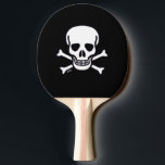 Skull n Bones Black ping pong paddle<br><div class="desc">Skull n Bones Black ping pong paddles are for players who are also horror fans,  rockers,  murder mystery fans,  skull collectors,  pirate reenactors,  cosplayers,  roleplay gamers,  Goths,  or just players who like skulls. Skull n Bones is Steamy Raimon original art.</div>