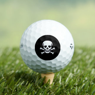 Skull n Bones Black Taylor Made TP5 golf balls