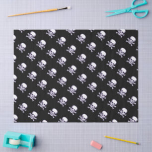 Skull n Bones black tissue paper