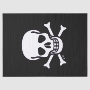 Skull n Bones black tissue paper