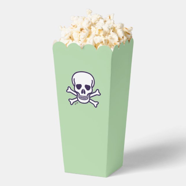 Skull n Bones green popcorn boxes (Popped)