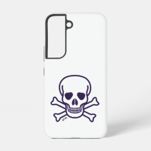Skull n Bones white Samsung S22 phone case