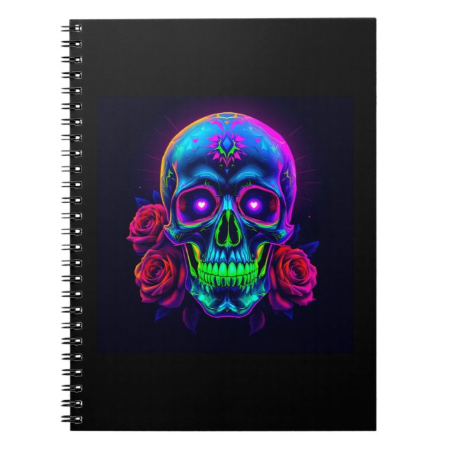 Skull N Roses  Notebook (Front)