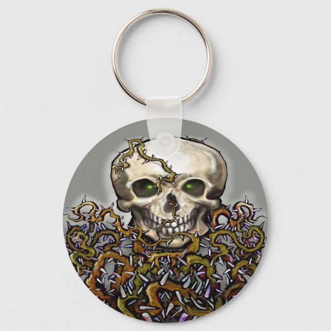Skull-n-Thorns Keychain (Front)