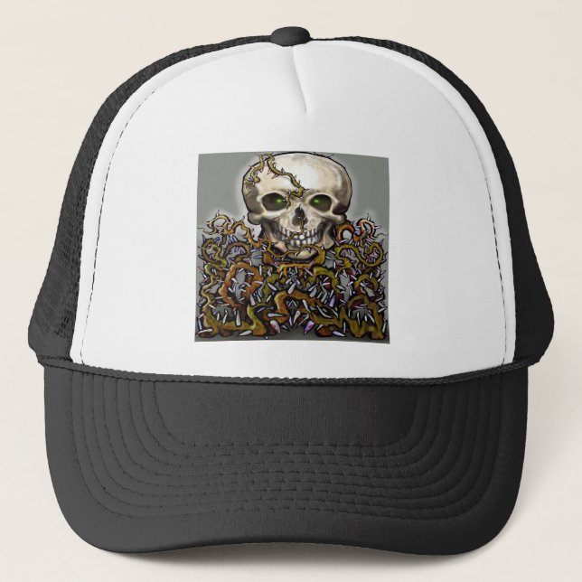 Skull-n-Thorns Trucker Hat (Front)