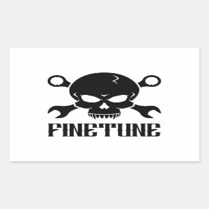Skull 'n' Tools 2 - Finetune (black) Sticker