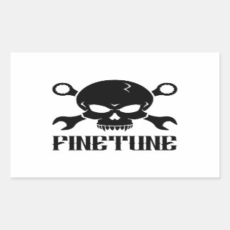 Skull 'n' Tools 2 - Finetune (black) Sticker
