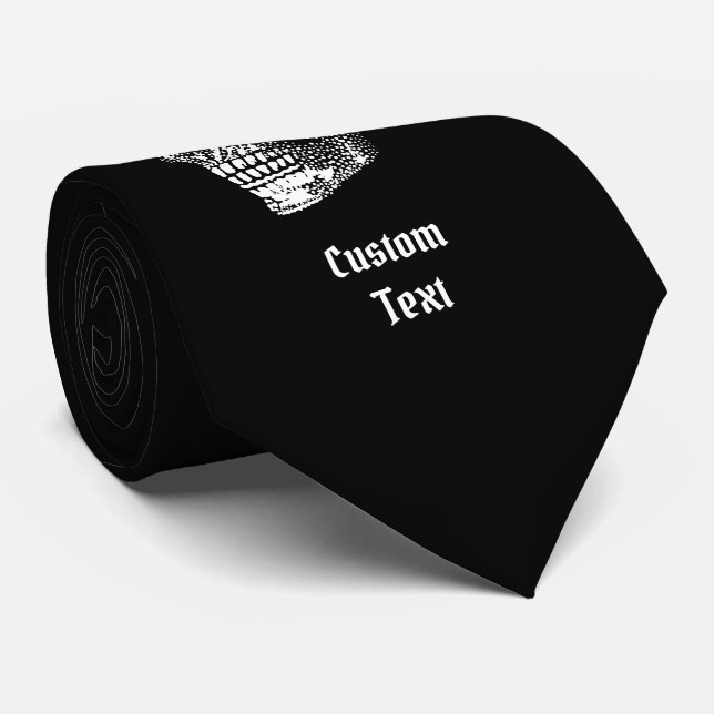 Skull Neck Tie (Rolled)