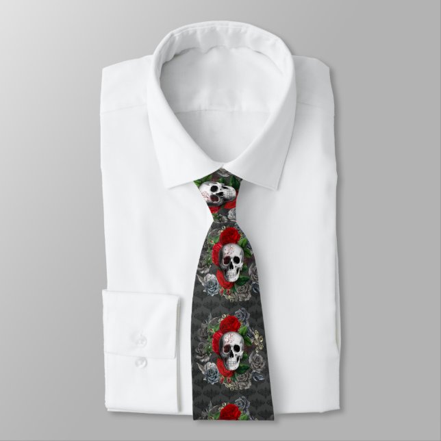 Skull Necktie (Tied)