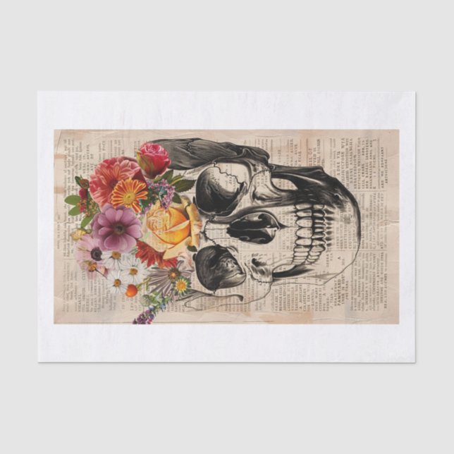 Skull News5 Tissue Paper (Front)