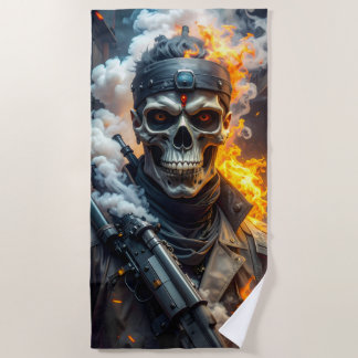 Skull of Doom Beach Towel