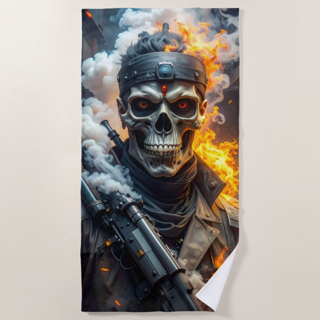 Skull of Doom Beach Towel (Front)