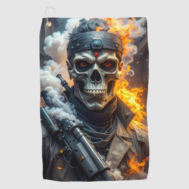 Skull of Doom Golf Towel (Front)