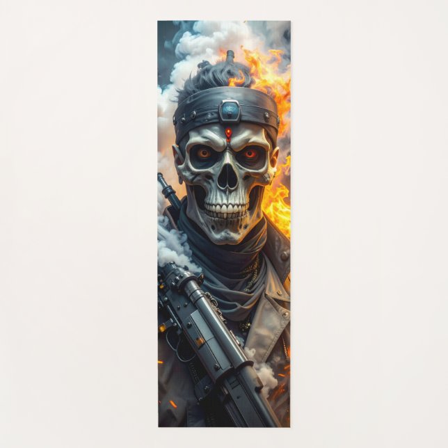 Skull of Doom Yoga Mat (Front)