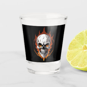 Skull of Fire Shot Glass